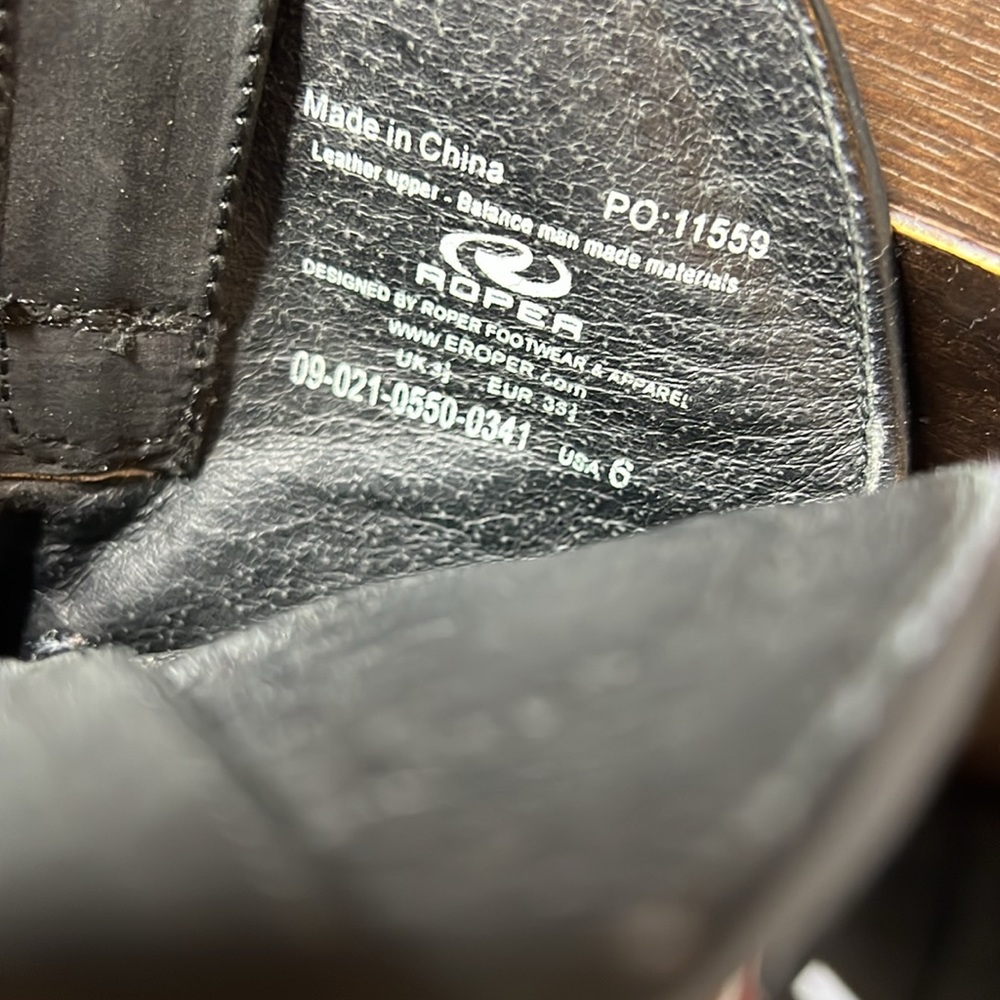 NWOT Roper rubber heeled cowboy boot - Picture 10 of 12